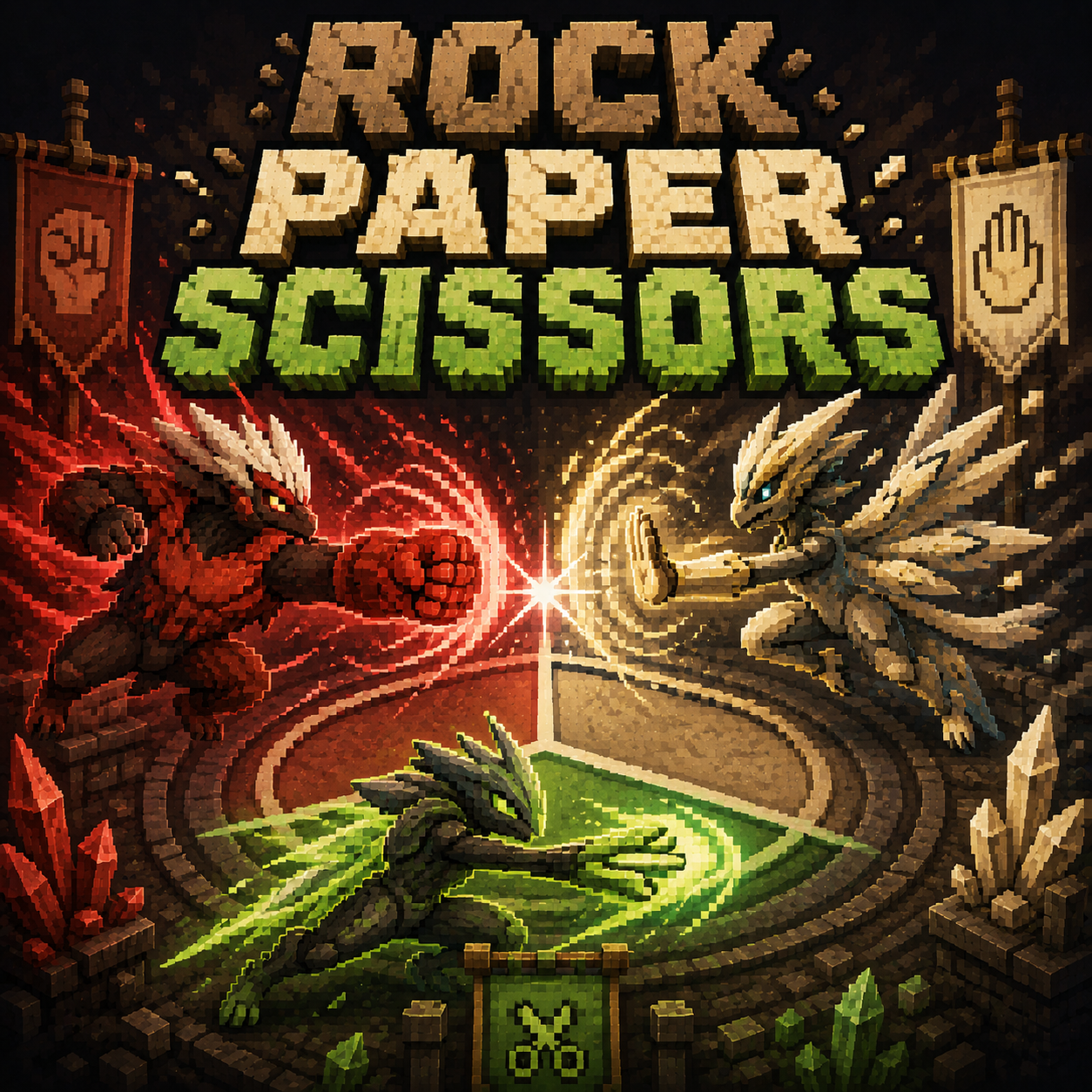 Rock Paper Scissors Showdown tournament poster